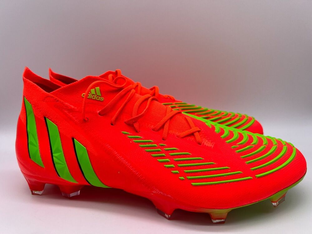 Adidas Predator Edge.1 FG Cleats Men's Soccer Shoes Solar Red GW1029 Size 10 NIB